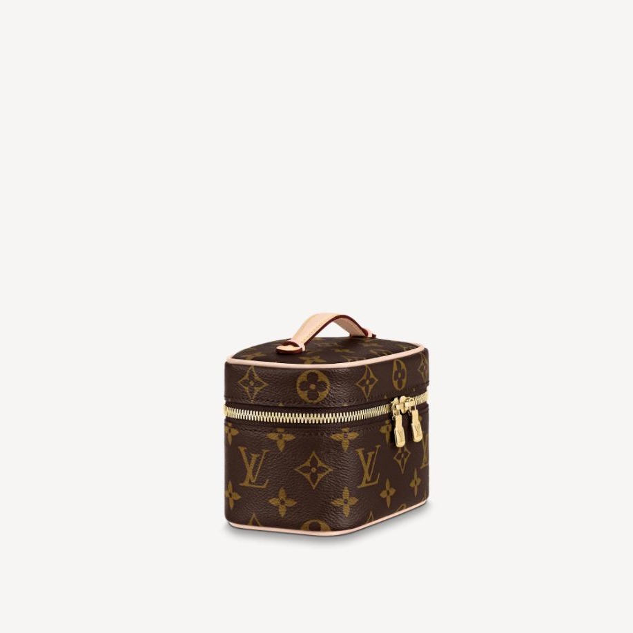 二手LV NICE NANO 化妝包洗漱包手提包 盒子包 M44936-細節圖2