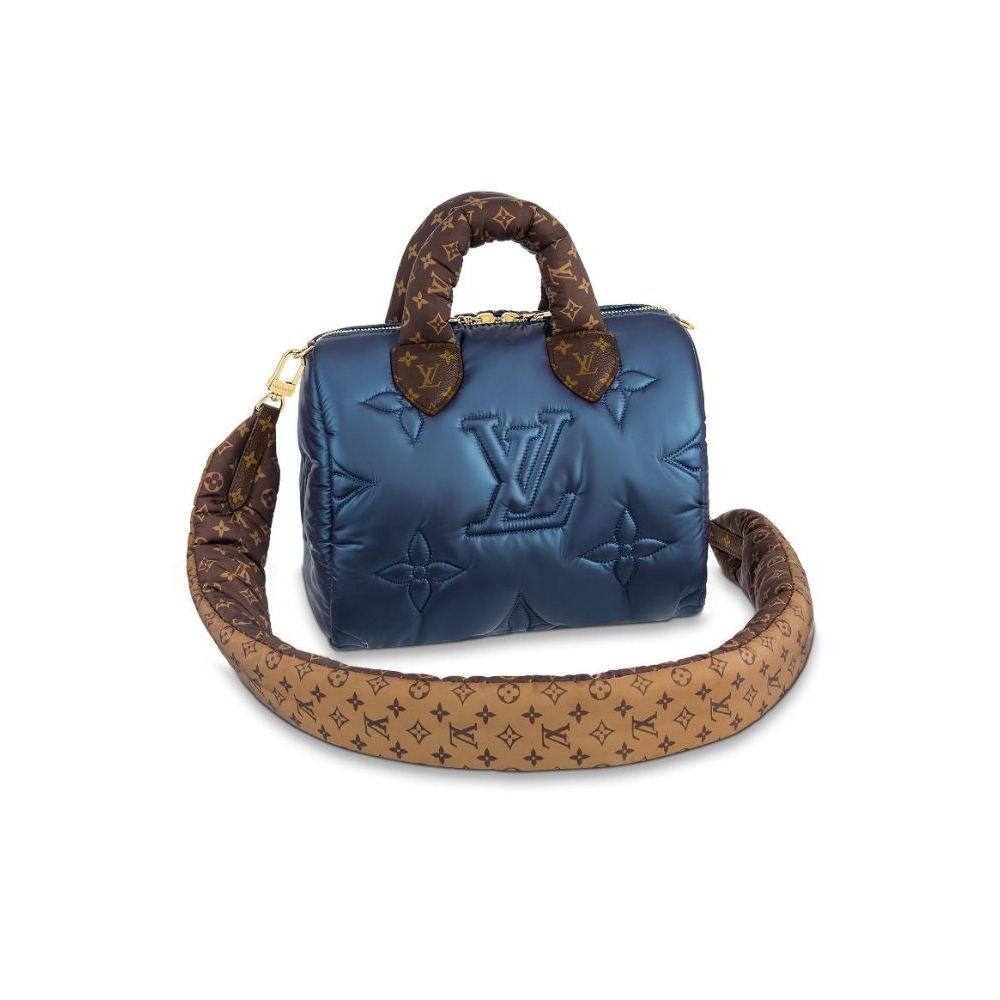 二手LV  Speedy25 女士 單肩包 斜跨手提包 M21061-細節圖4