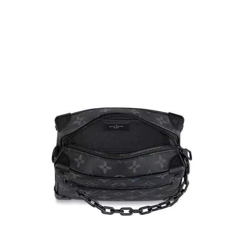 二手LV 男女同款mini soft trunk軟盒 鏈條包 斜挎包 M44735-細節圖3