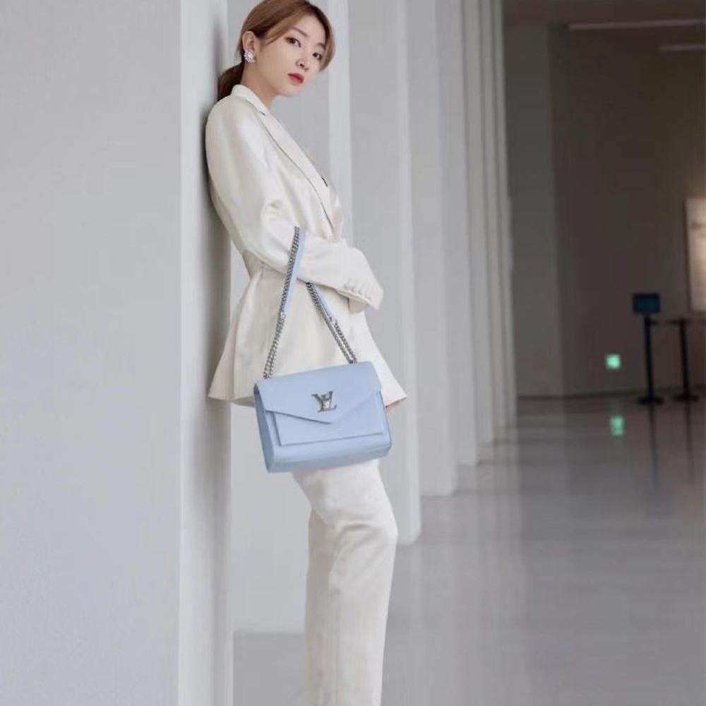 二手LV路易威登22新款MYLOCKME系列牛皮鏈條信封包多款-細節圖3