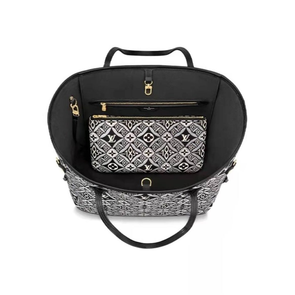 二手LV 托特子母包 1854老花印花 手提單肩包 女款 M57230-細節圖4