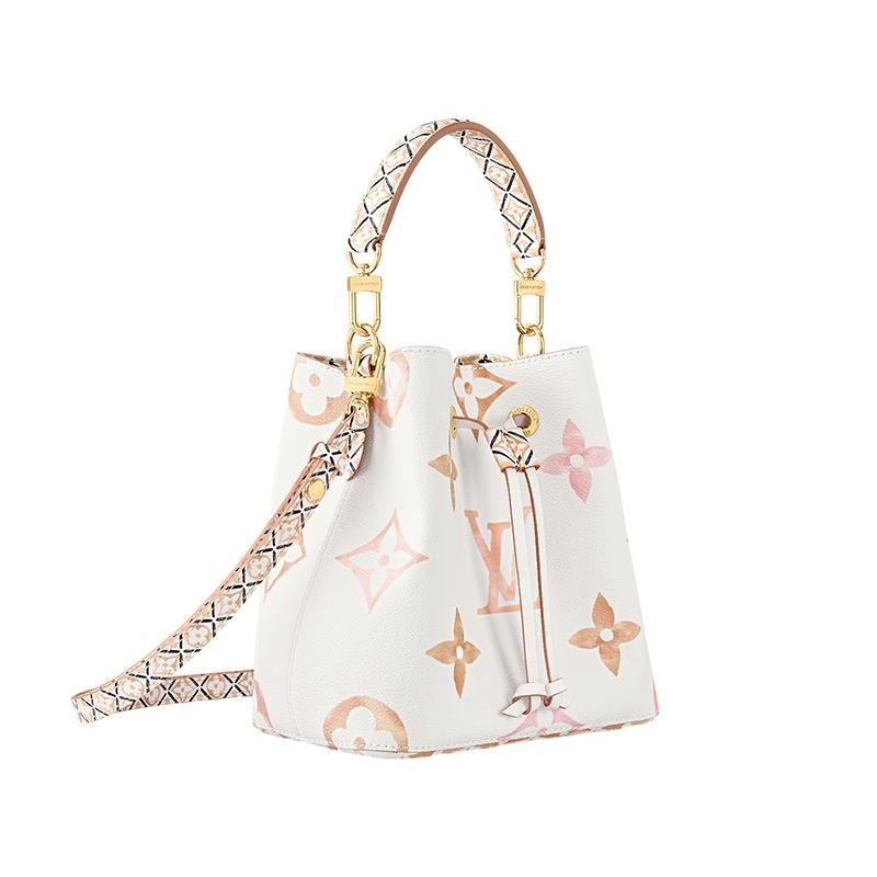 二手Louis Vuitton/路易威登 Nano Noé女士迷你奶油米色水桶包-細節圖4