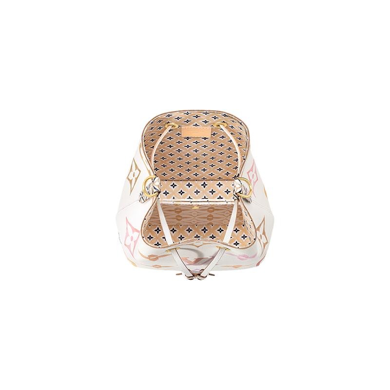 二手Louis Vuitton/路易威登 Nano Noé女士迷你奶油米色水桶包-細節圖5