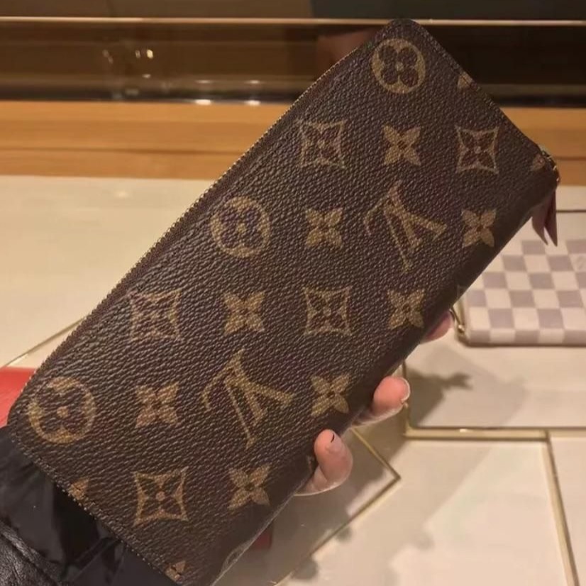 二手LV路易威登PORTEFEUILLE CLEMENCE女士長款錢包M60742-細節圖8