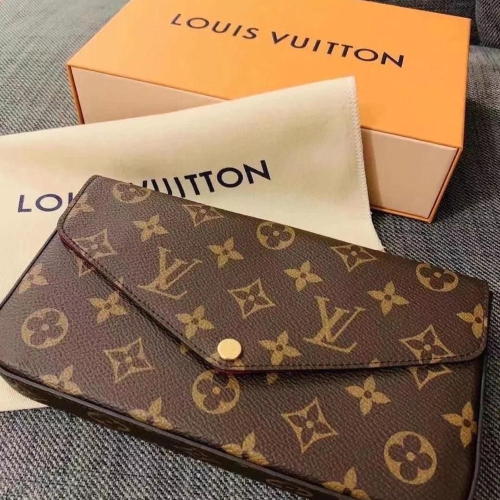 二手99新LV 路易威登Louis Vuitton鏈條包 Felice 斜挎包M61276-細節圖7