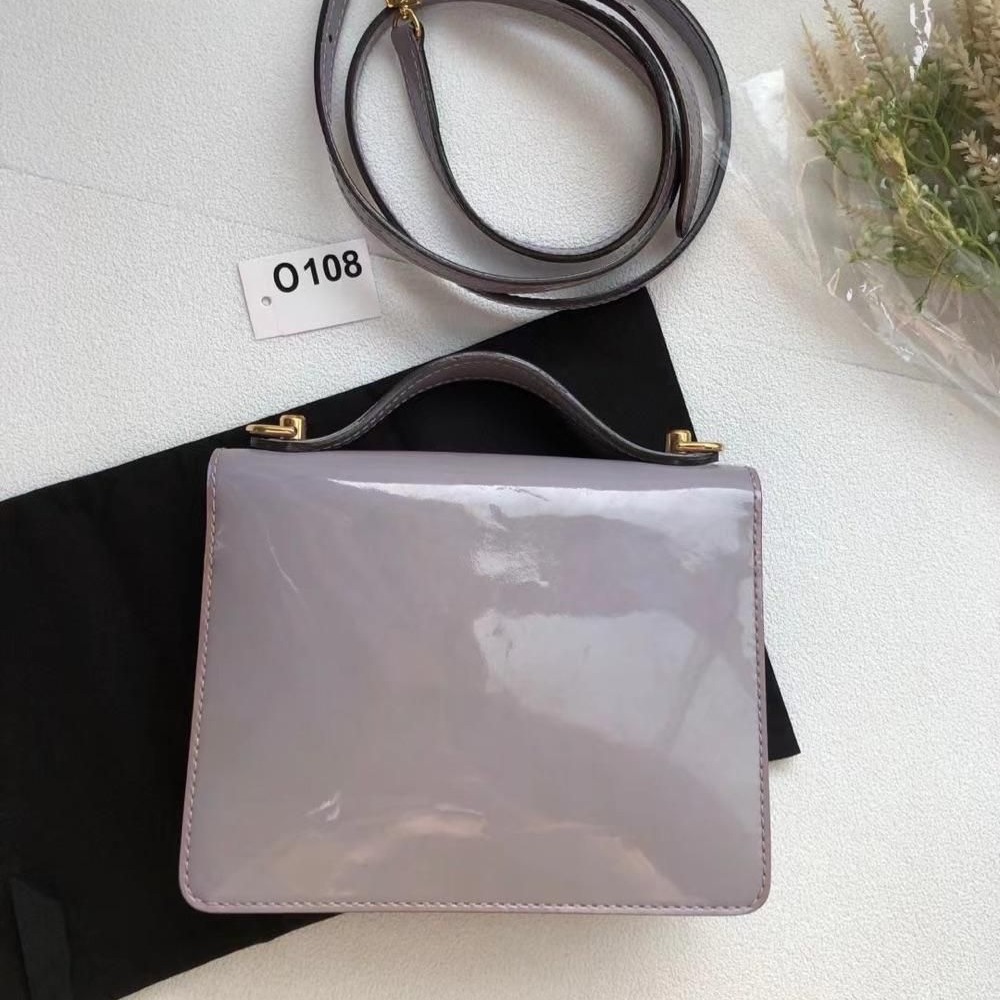 【二手99新】LV路易威登漆皮紫色翻蓋包O018-細節圖3