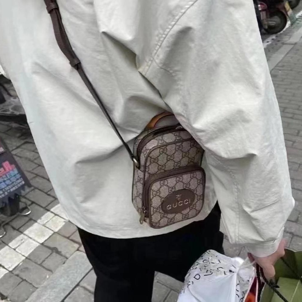 二手99新Gucci mini老花虎頭相機包 新款爆款性價比高-細節圖3