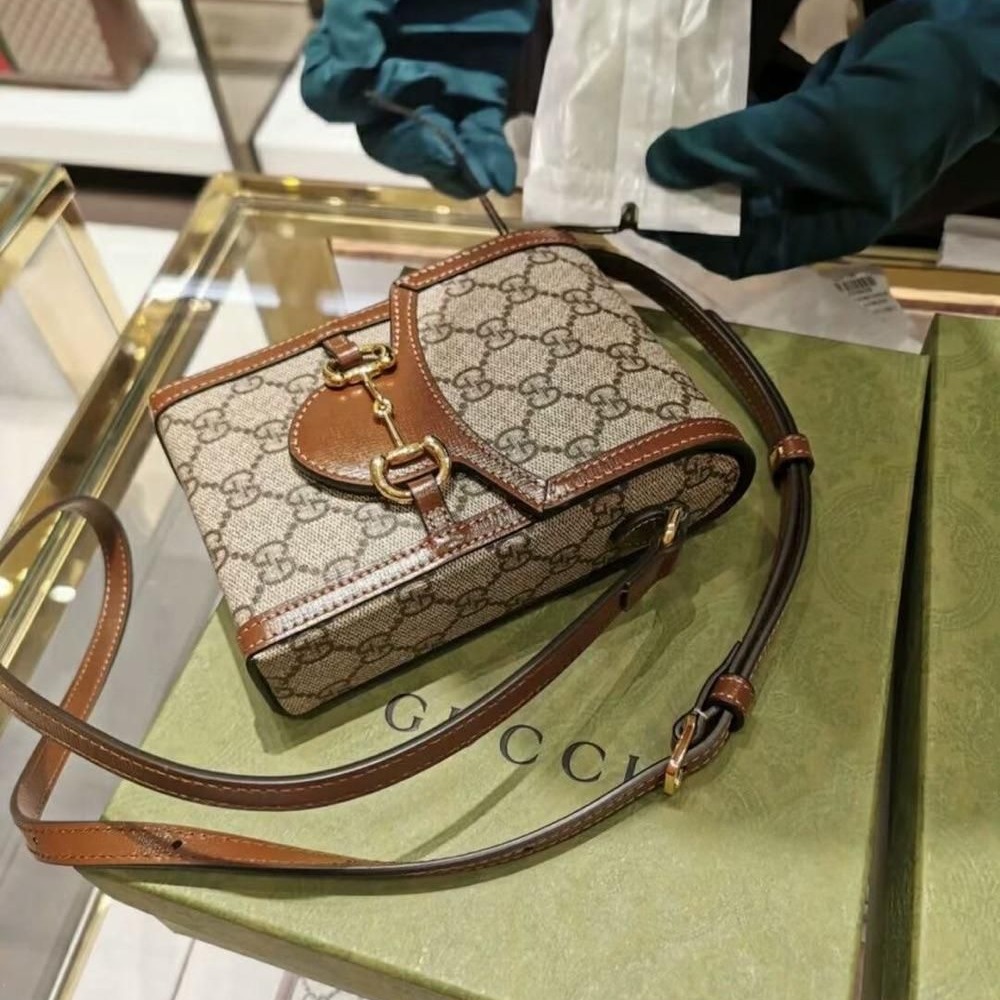 二手99新Gucci老花1955 手機包 性價比超級高這款-細節圖3