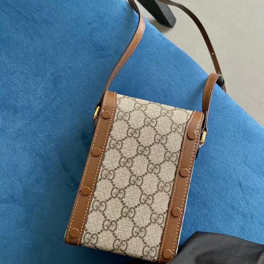 二手99新Gucci老花1955 手機包 性價比超級高這款-細節圖5