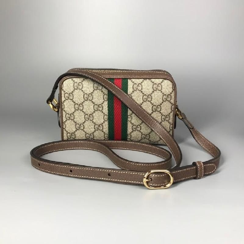 二手99新GUCCI/古馳 GG Ophidia 迷你包單肩包斜挎包-細節圖3