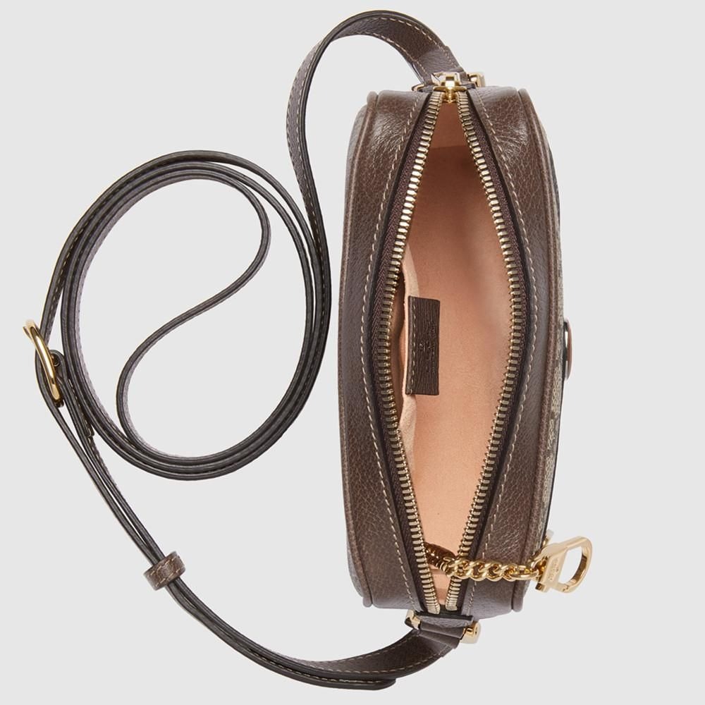 二手99新GUCCI/古馳 GG Ophidia 迷你包單肩包斜挎包-細節圖4