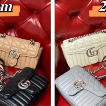 二手99GUCCI/古馳22早春新款GG Marmont系列女士迷你小號斜挎單肩鏈條包-細節圖7