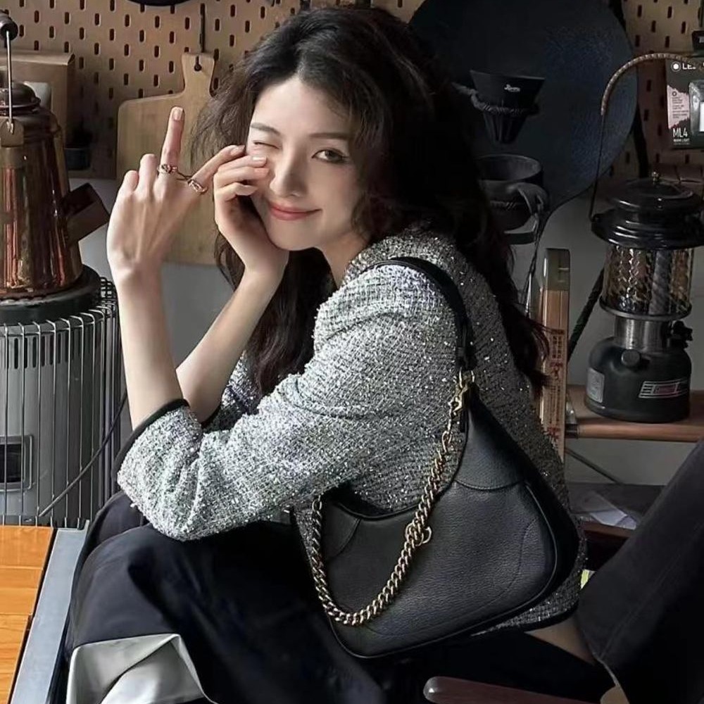 二手99新GUCCI古馳23春夏新款Aphrodite女士小號皮革單肩包腋下包多款-細節圖4