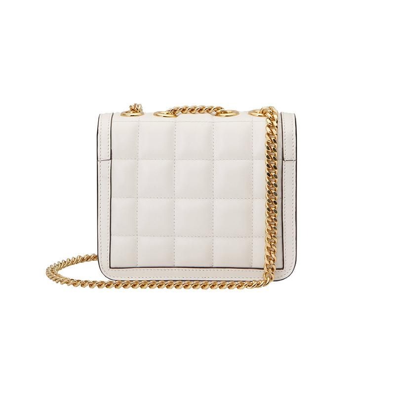 二手99新GUCCI古馳23新款女士迷你/絎縫皮革銀色鏈條單肩包多款-細節圖7