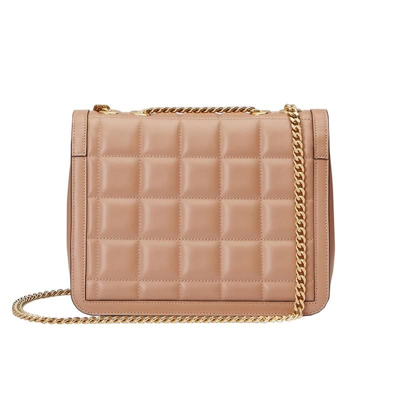 二手99新GUCCI古馳23新款女士迷你/絎縫皮革銀色鏈條單肩包多款-細節圖9