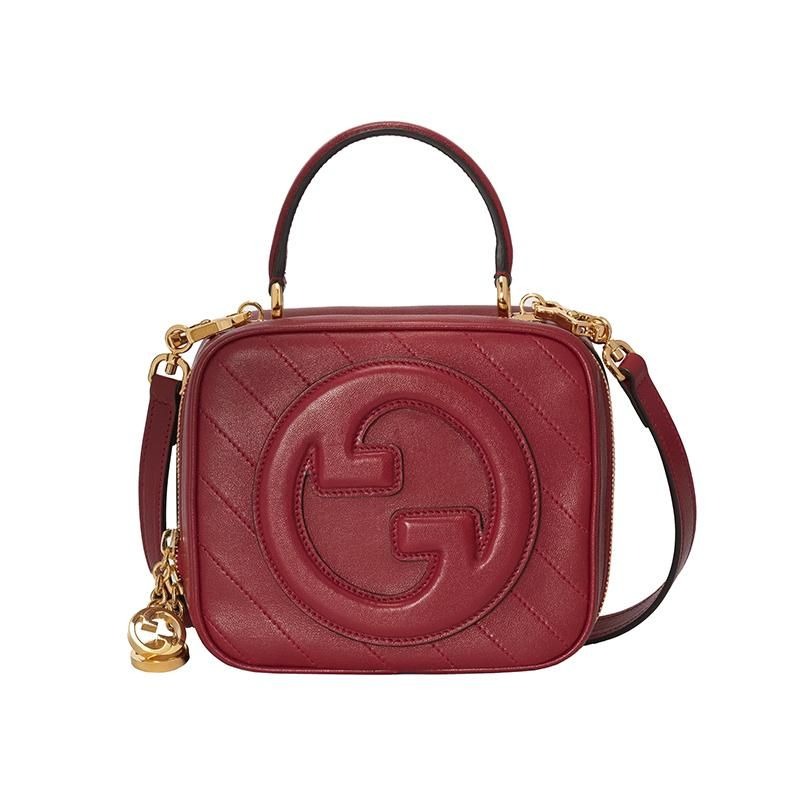 二手99新GUCCI/古馳23新款新款Blondie女士黑色皮革手提包單肩斜挎包多款-細節圖7