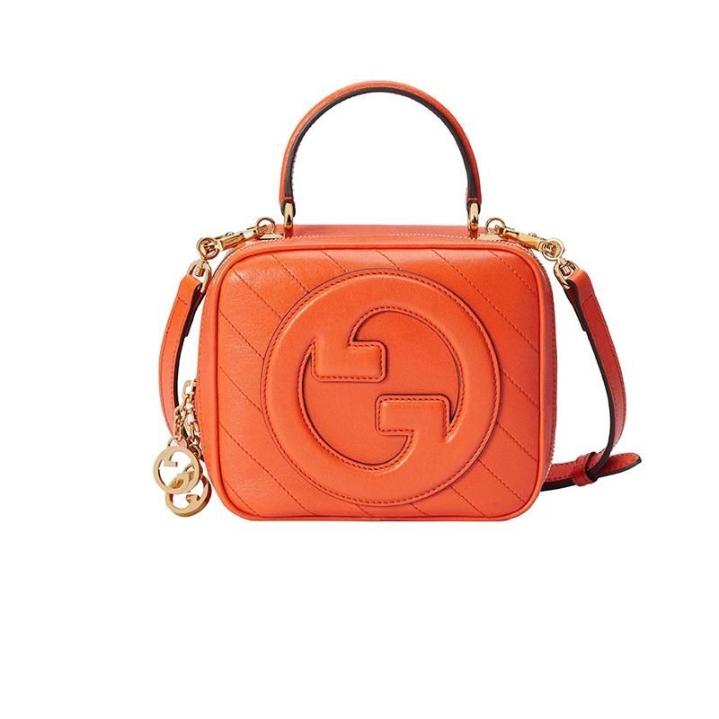 二手99新GUCCI/古馳23新款新款Blondie女士黑色皮革手提包單肩斜挎包多款-細節圖8