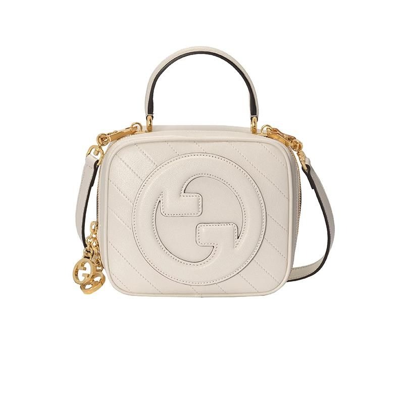 二手99新GUCCI/古馳23新款新款Blondie女士黑色皮革手提包單肩斜挎包多款-細節圖9