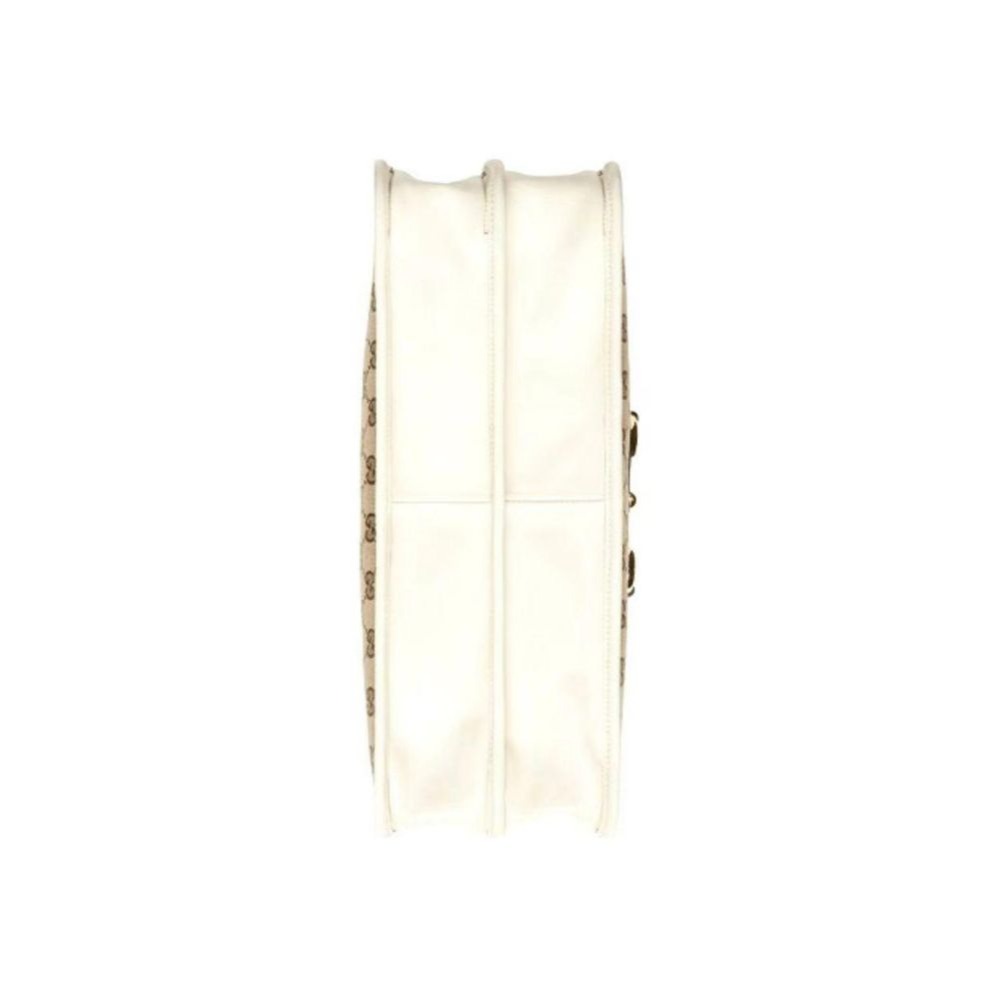 二手99新Gucci古馳女包白色馬銜扣1955系列手提托特包購物袋單肩包623694-細節圖4