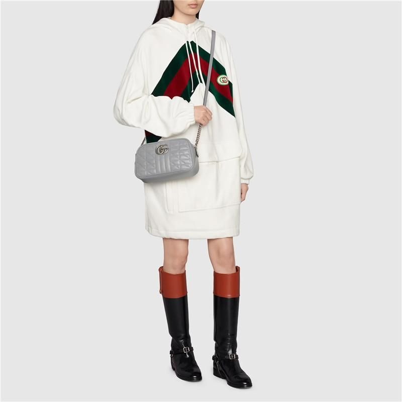 二手99新GUCCI/古馳 GG Marmont系列小號肩背包-細節圖2