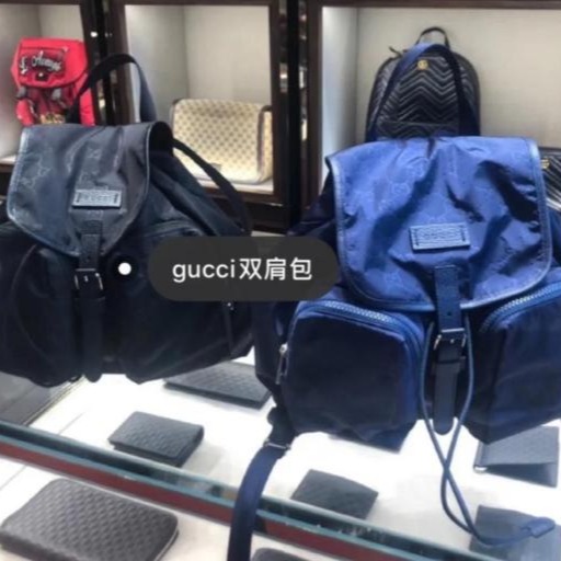 二手99新Gucci 古馳 經典款 男女款 老花 全logo 雙肩包 背包510343-細節圖5