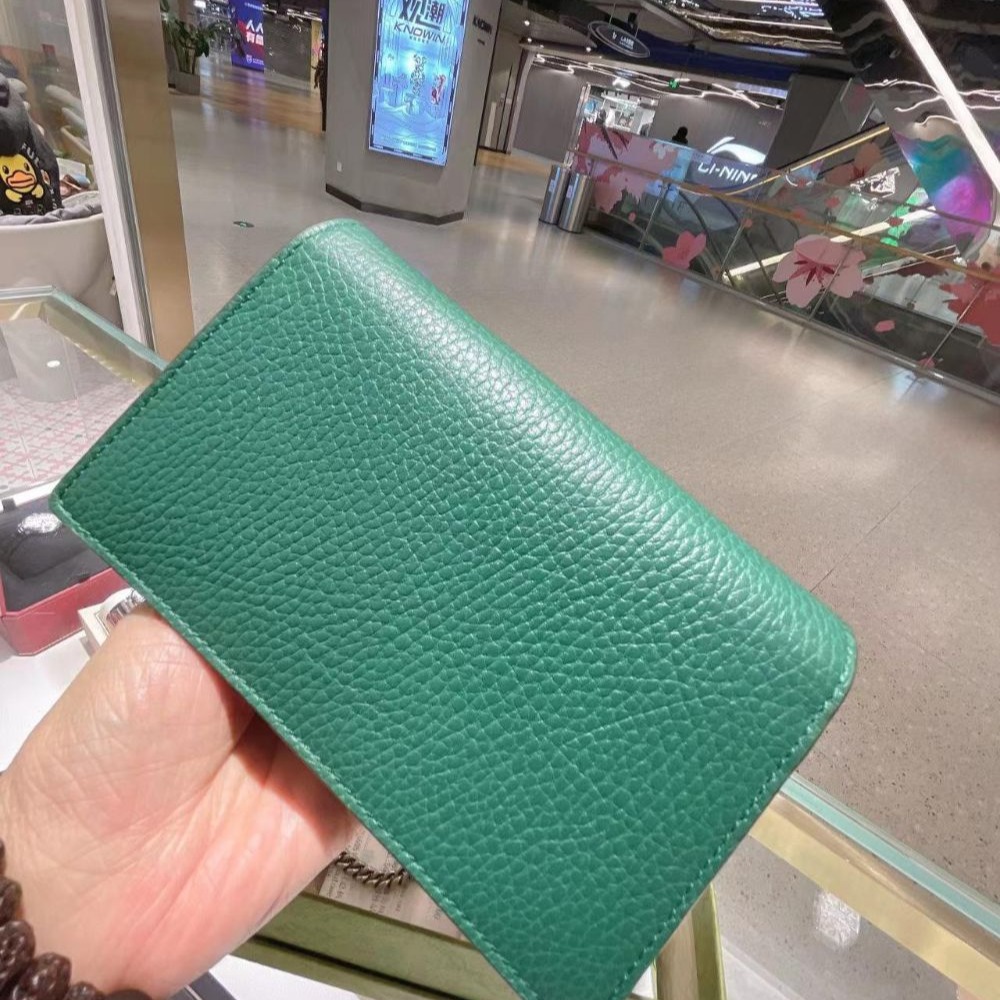 二手98新Gucci古馳女包祖母綠色酒神包超迷你WOC斜挎單肩包476432-細節圖4