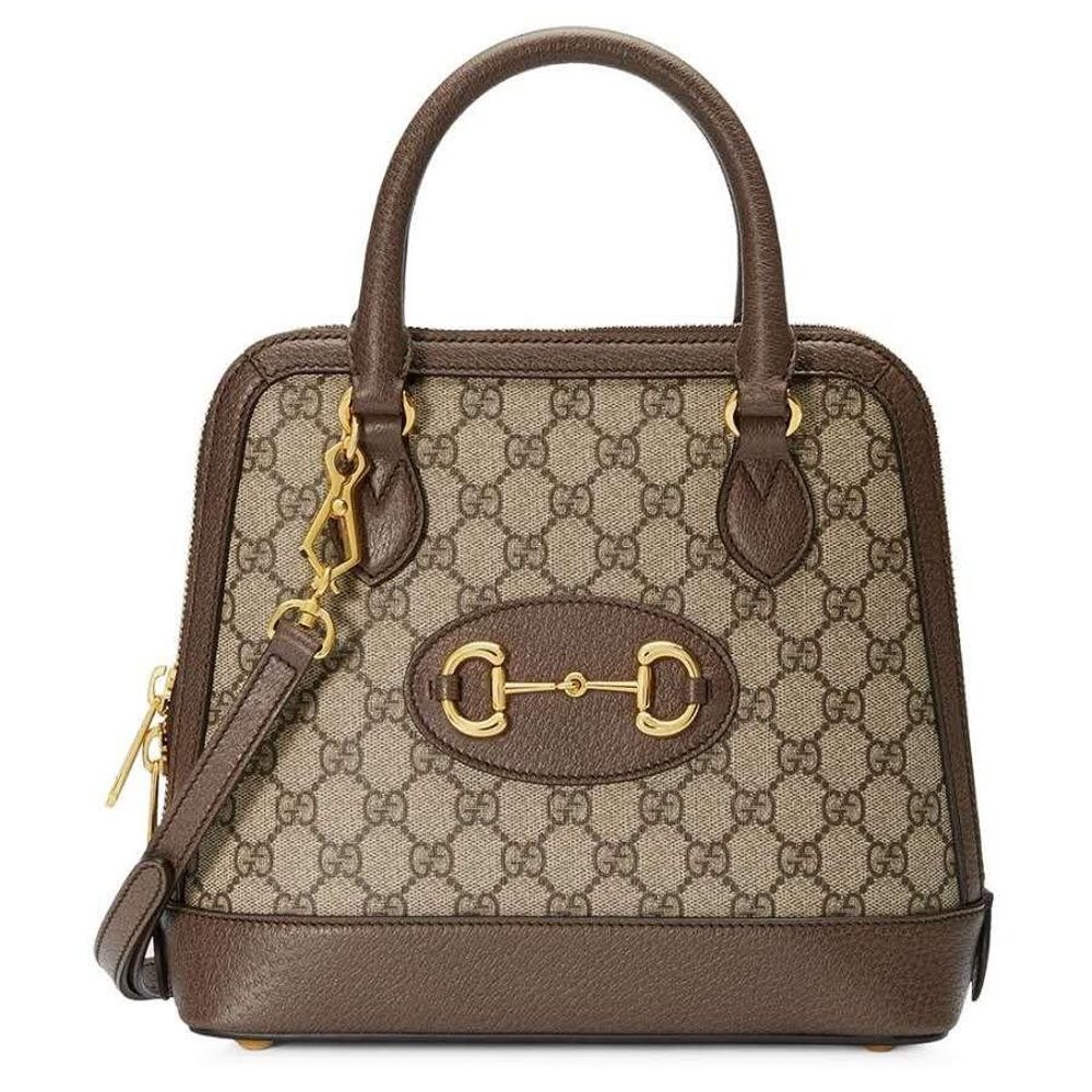 二手99新Gucci古馳新款1955馬銜扣徽標手提包單肩包斜挎包爆款-細節圖2