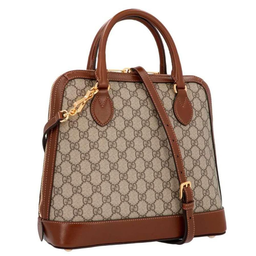 二手99新Gucci古馳新款1955馬銜扣徽標手提包單肩包斜挎包爆款-細節圖7