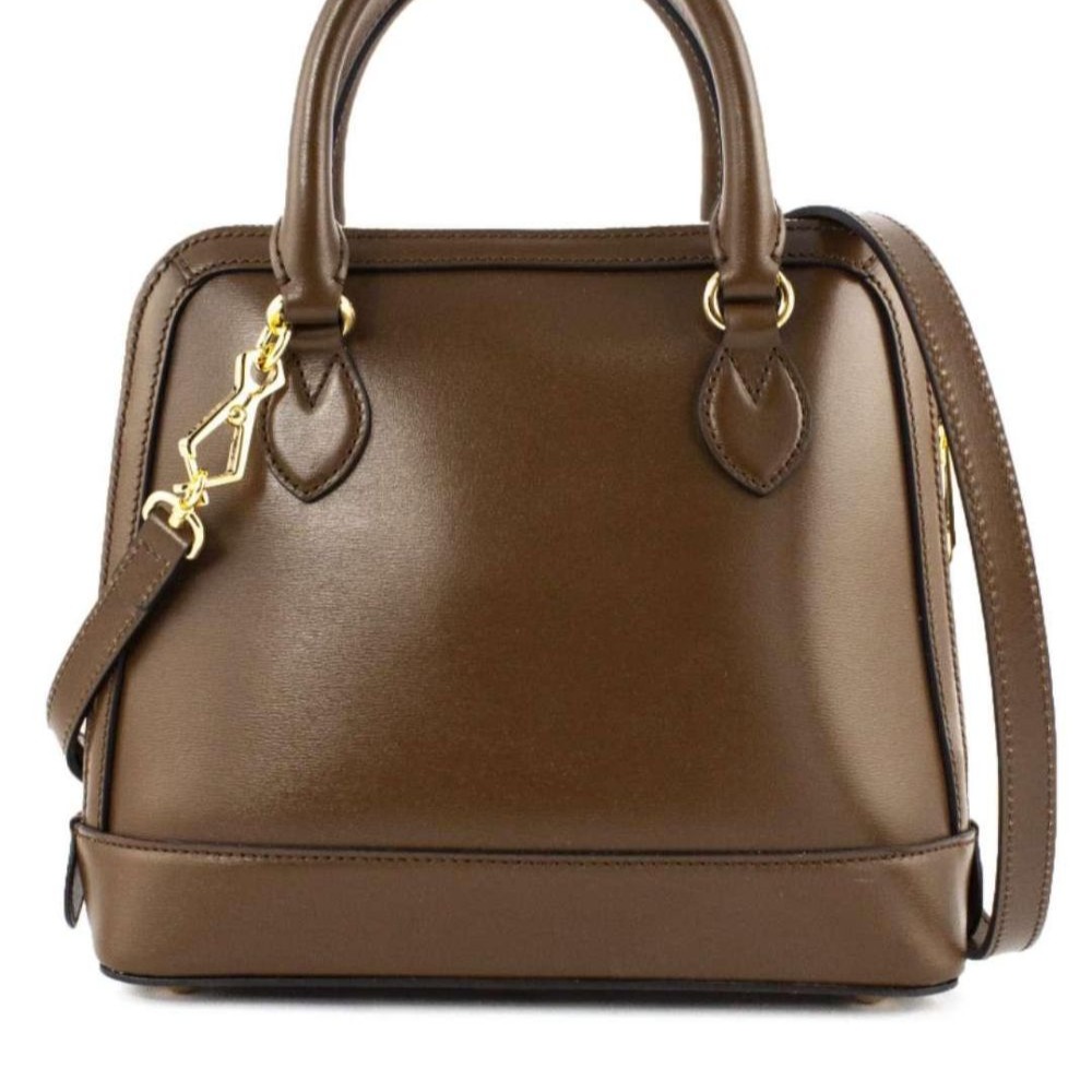 二手99新Gucci古馳新款1955純色馬銜扣徽標手提包單肩包斜挎包多色-細節圖6