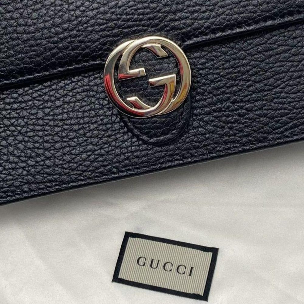 二手gucci黑色woc鏈條包單肩斜挎包-細節圖3