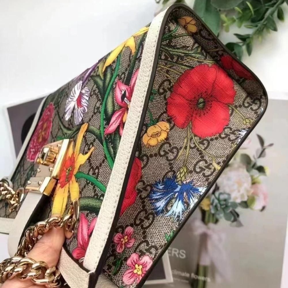 【二手99新】Gucci古馳padlock小號鏈條包D063-細節圖3