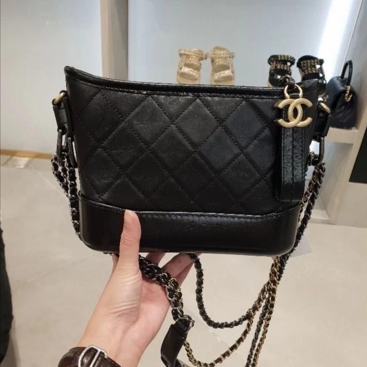 二手Chanel香奈兒流浪包爆款黑色小號-細節圖2