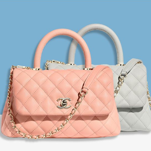 二手Chanel香奈兒女包coco handle 荔枝紋牛皮斜挎包手拎包小號多色-細節圖2