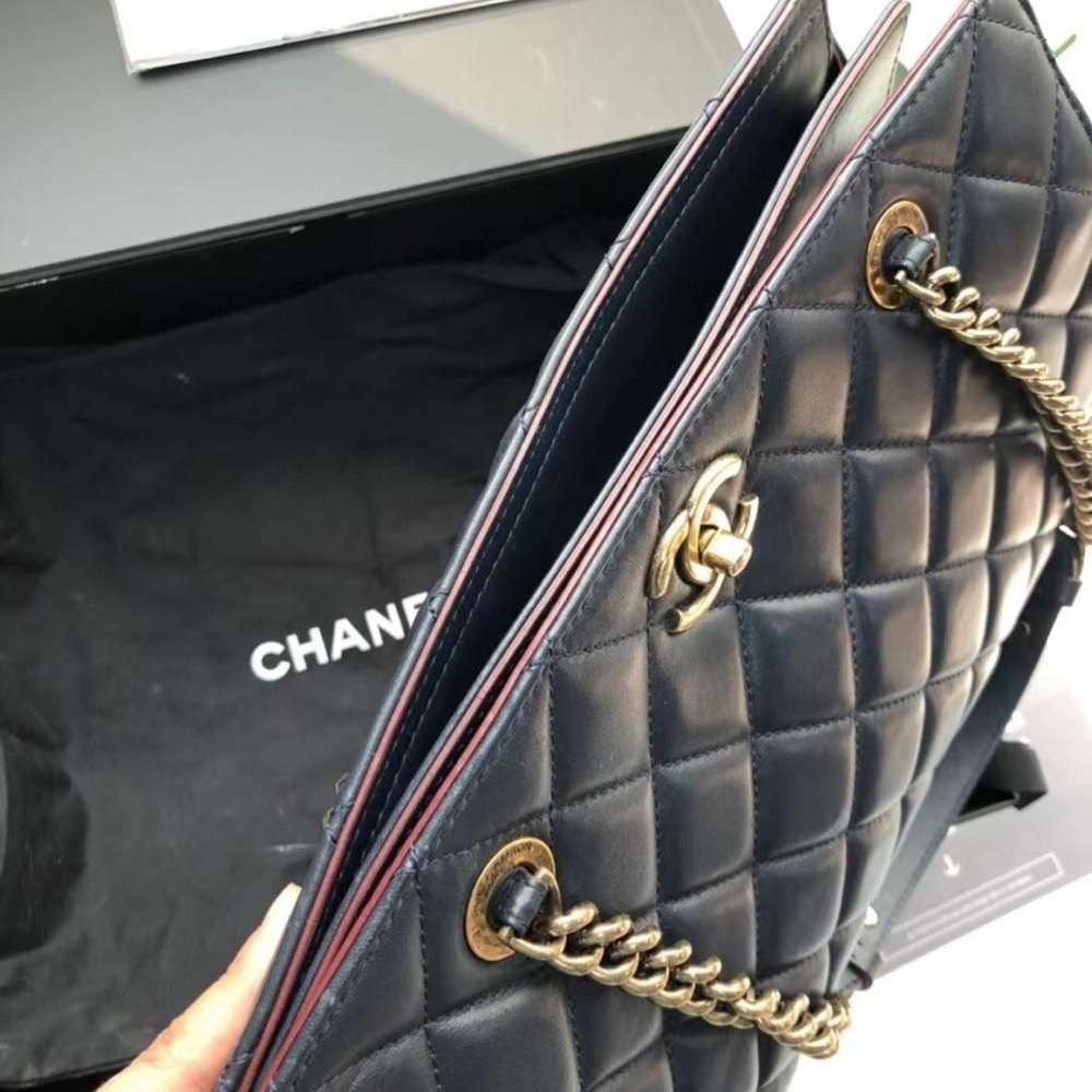 【二手98新】CHANEL香奈兒鏈條單肩包-細節圖4