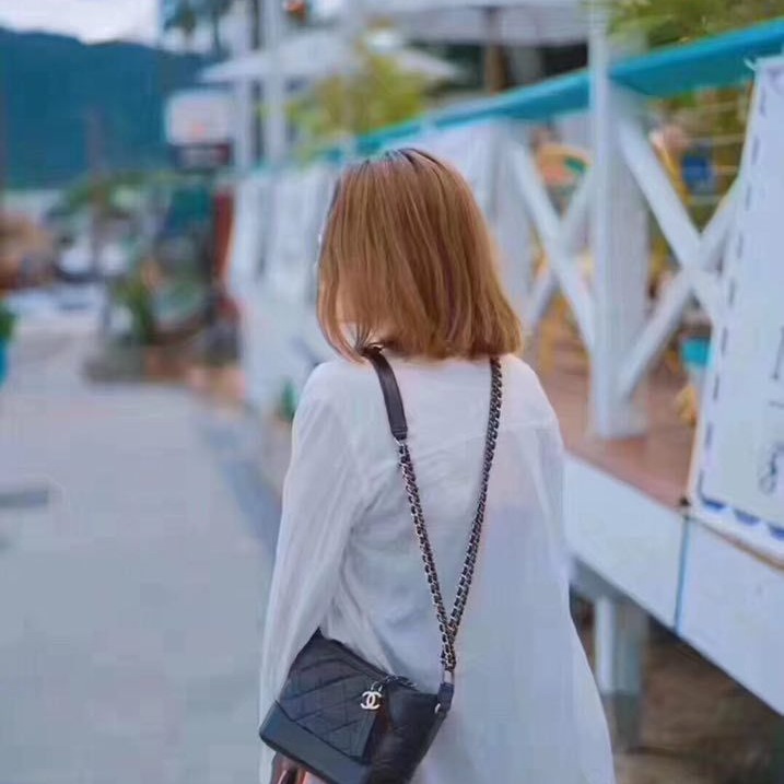 二手Chanel香奈兒女包牛皮流浪包斜挎包單肩包多色-細節圖7