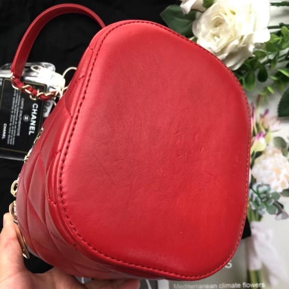 【二手98新】CHANEL香奈兒盒子化妝包-細節圖5