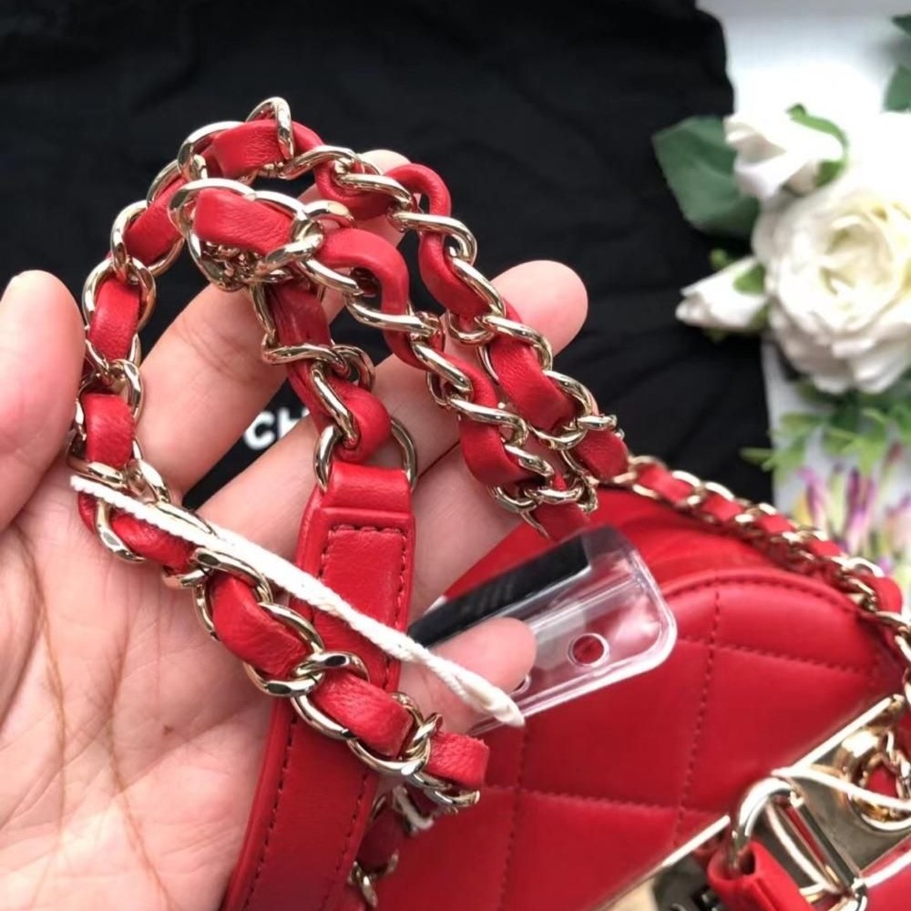 【二手98新】CHANEL香奈兒盒子化妝包-細節圖6