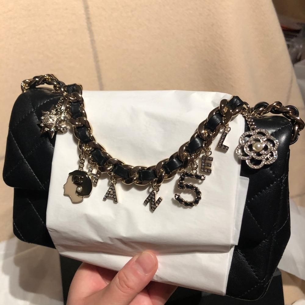 二手Chanel香奈兒徽章mini CF 斜挎包 單肩包 手包 鏈條垂蓋口蓋-細節圖4