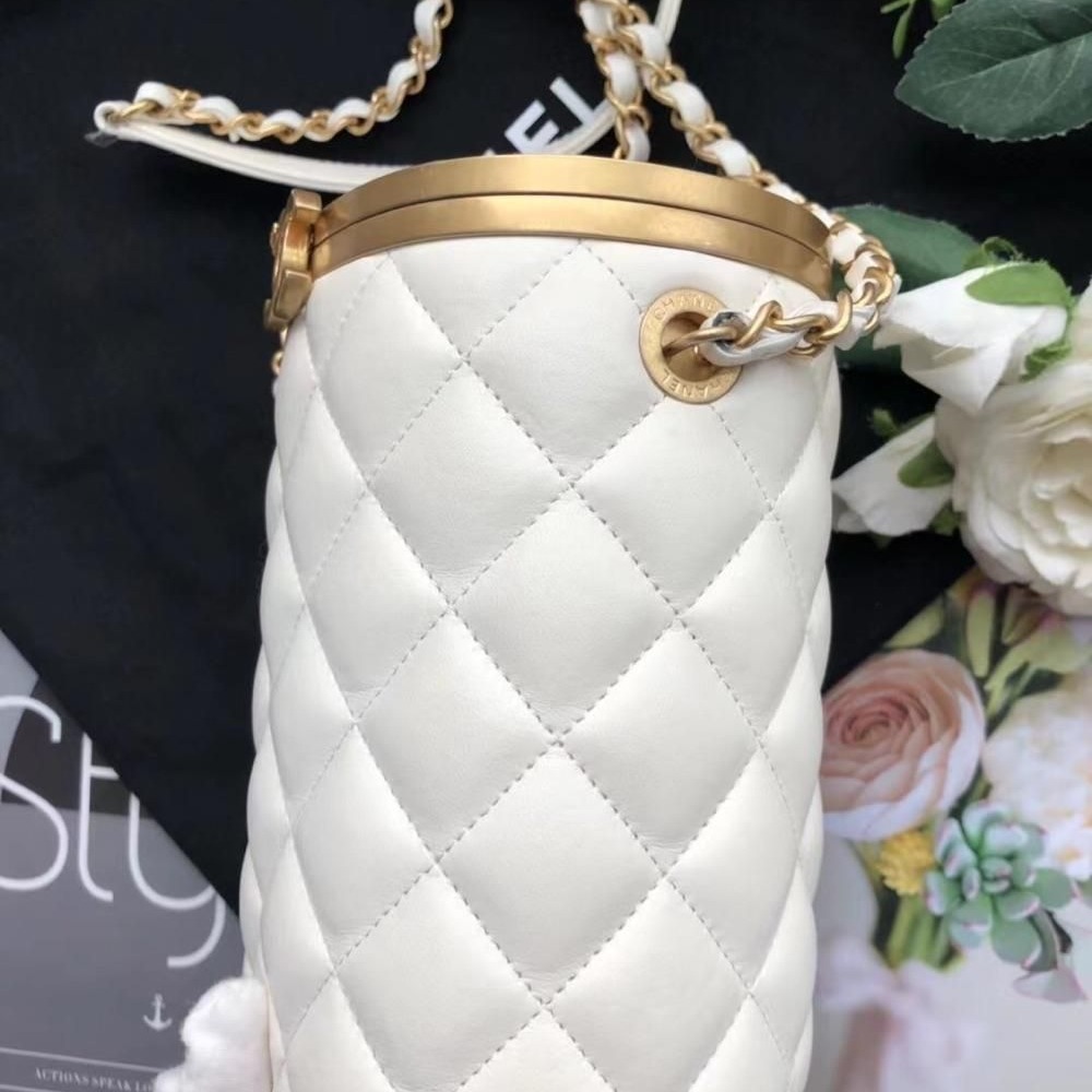 【二手98新】CHANEL香奈兒圓桶化妝包-細節圖2