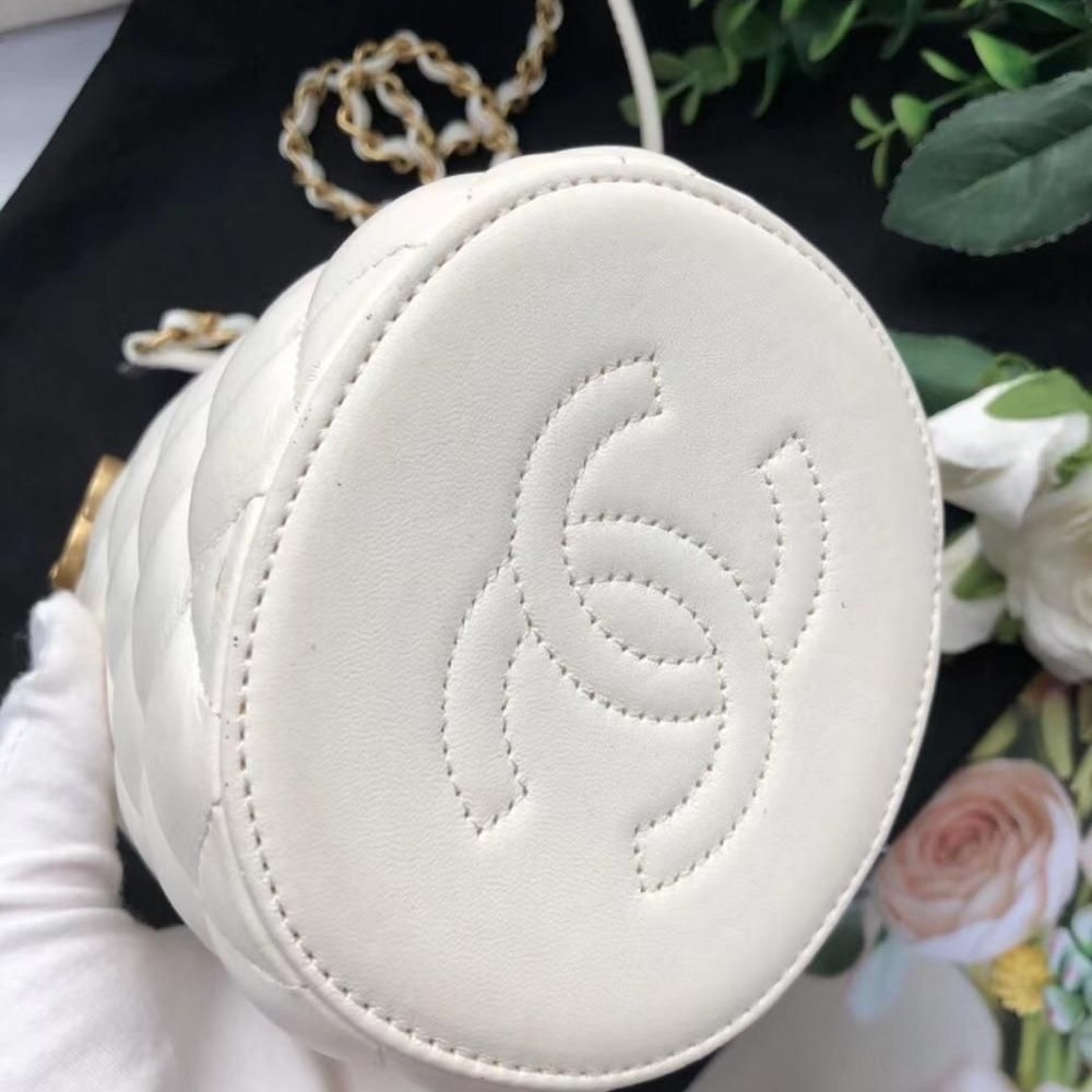 【二手98新】CHANEL香奈兒圓桶化妝包-細節圖3