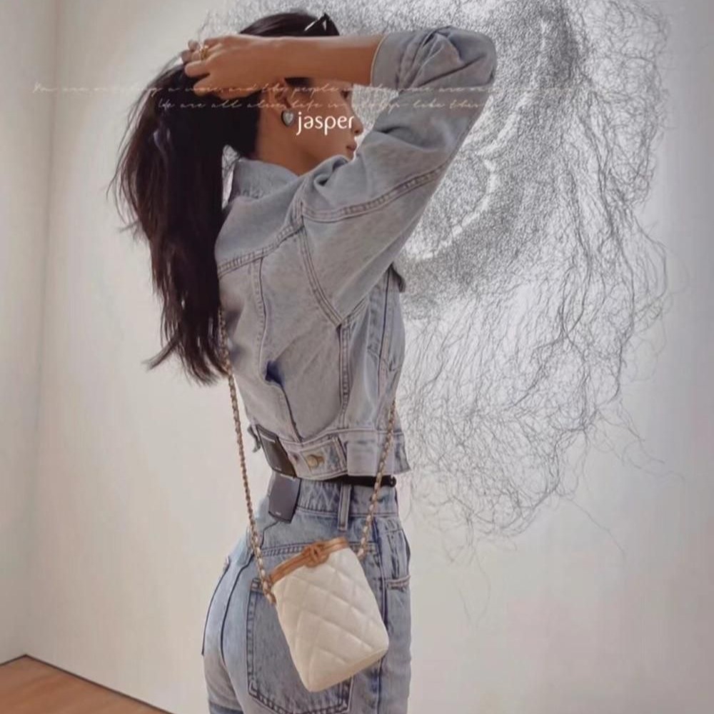 【二手98新】CHANEL香奈兒圓桶化妝包-細節圖7