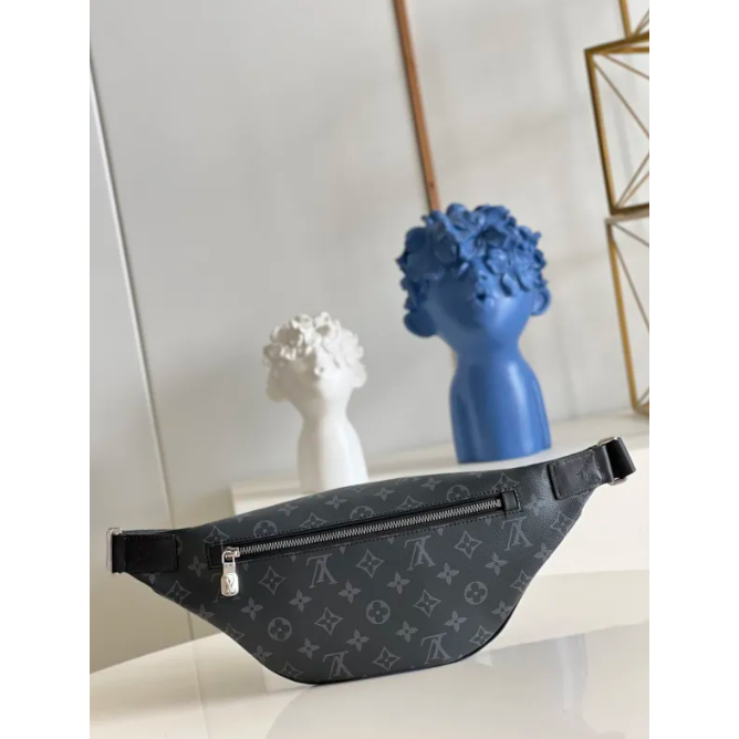 幾乎全新Louis Vuitton/路易威登男包老花DISCOVERY小號腰包肩背包M46035-細節圖3