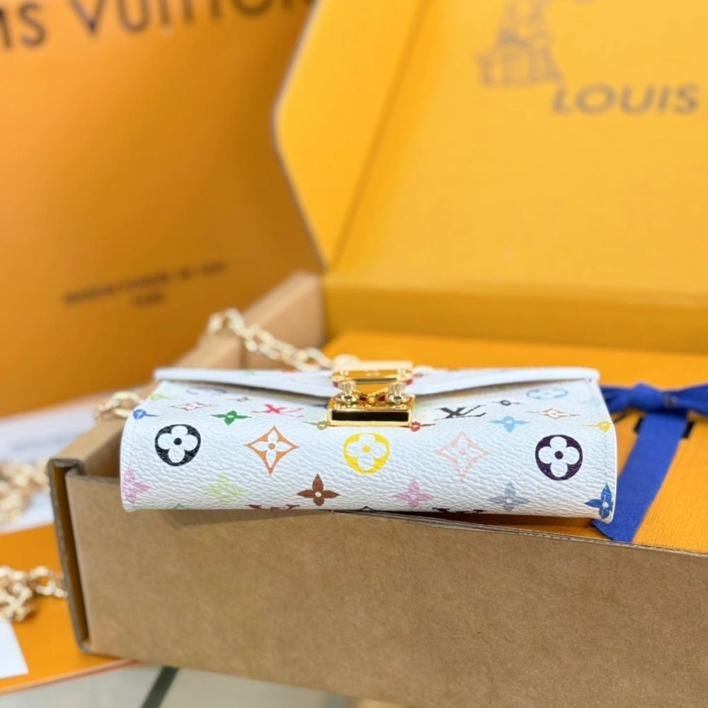幾乎全新LV M4625Z LV x TM Pouch Métis Belt 白彩腰包-細節圖5