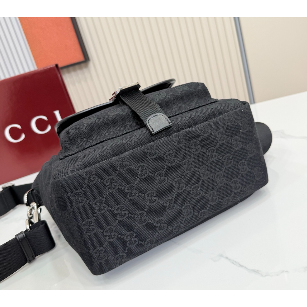 幾乎全新Gucci 古奇男士2026早春款 GG 黑色手提包-細節圖4