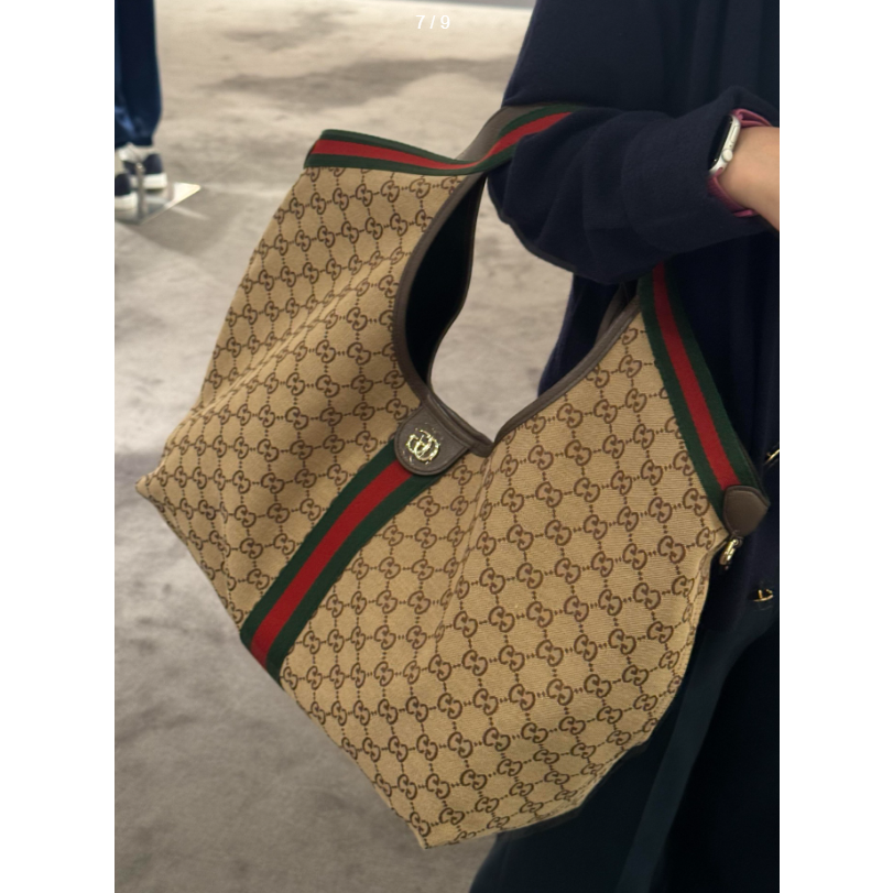 二手Gucci/古馳新款Giglio托特包單肩包手提包大容量女包-細節圖2