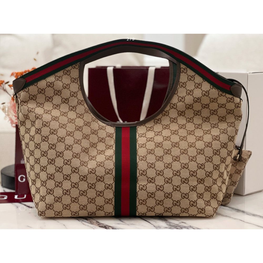 二手Gucci/古馳新款Giglio托特包單肩包手提包大容量女包-細節圖4