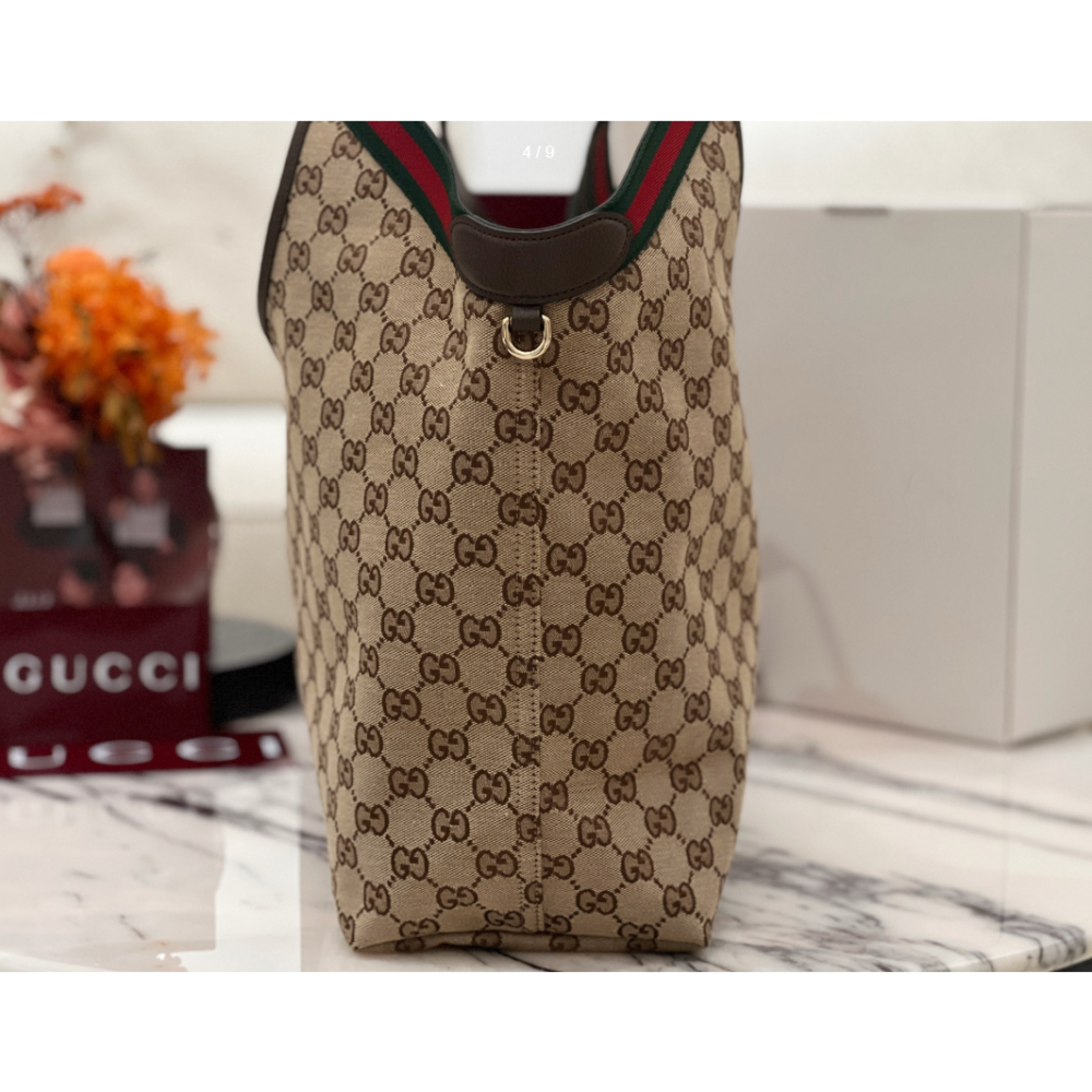 二手Gucci/古馳新款Giglio托特包單肩包手提包大容量女包-細節圖5