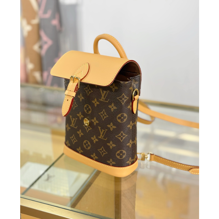 二手Louis Vuitton/路易威登 女包拼色SOHO 迷你雙肩包M14651-細節圖2