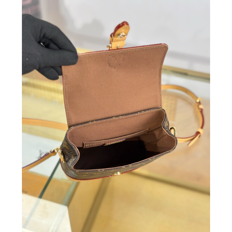二手Louis Vuitton/路易威登 女包拼色SOHO 迷你雙肩包M14651-細節圖5