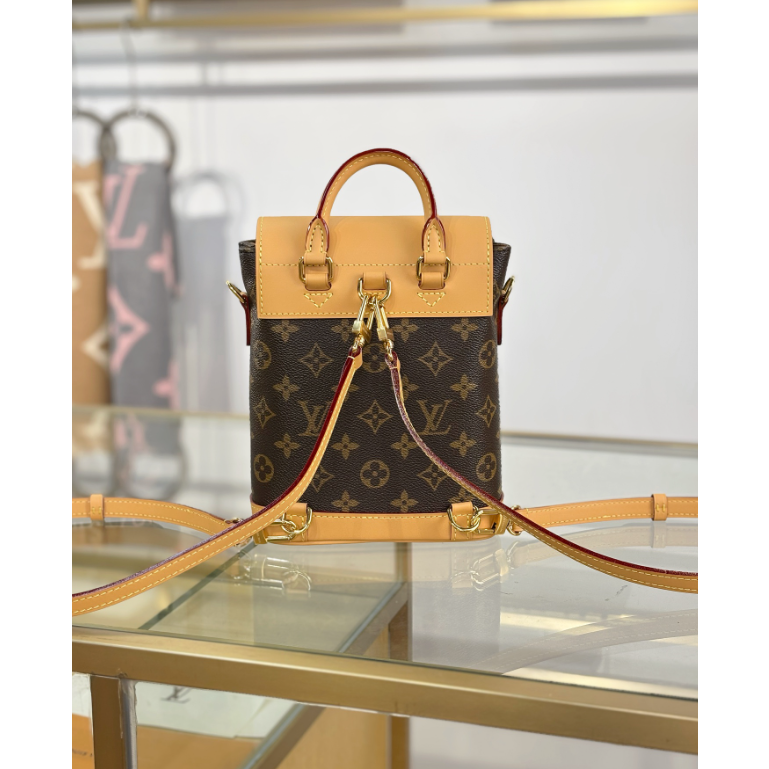 二手Louis Vuitton/路易威登 女包拼色SOHO 迷你雙肩包M14651-細節圖7